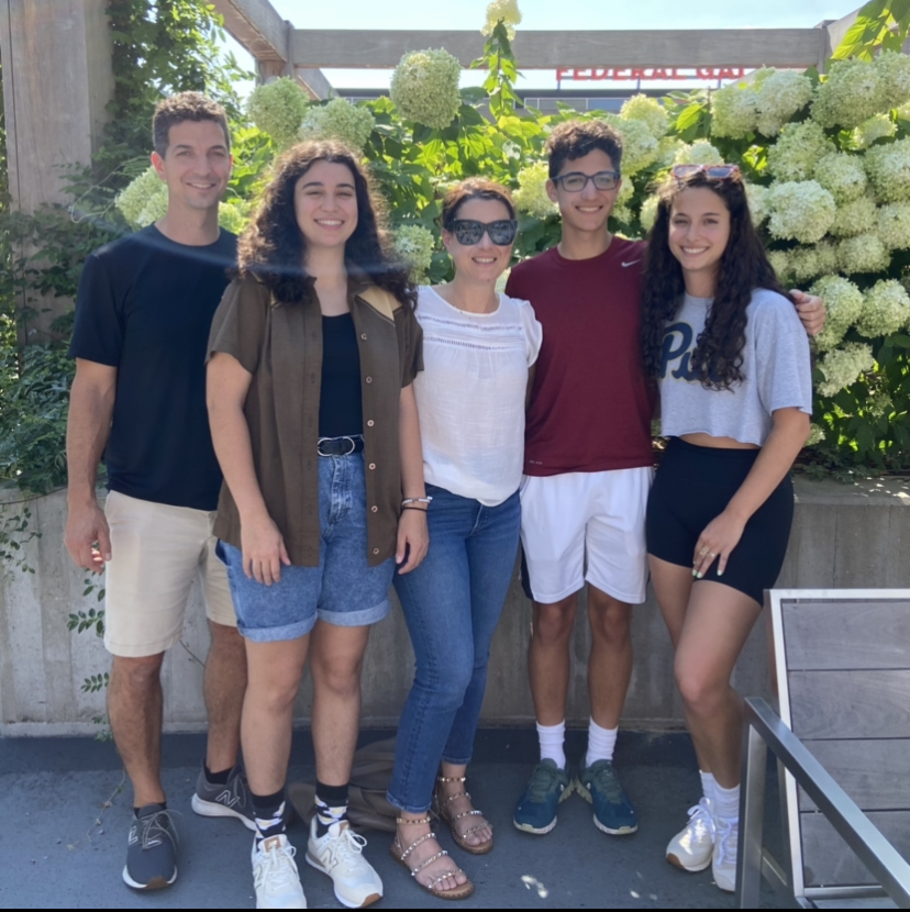 My dad, mom, brother, sister, and I