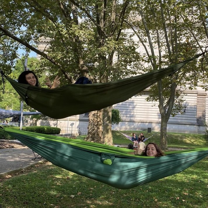 My girlfriend and I hammocking